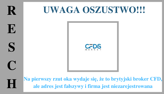 CFDSMarket: Jest to oszustwo inwestycyjne.