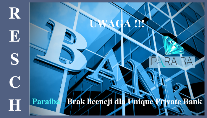 Unique Private Bank - Bez licencji